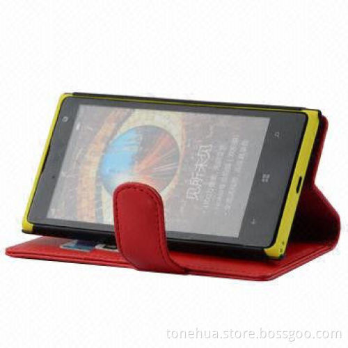 Wallet Case for Nokia Lumia 1020, Two Card Slots with Stand Function
